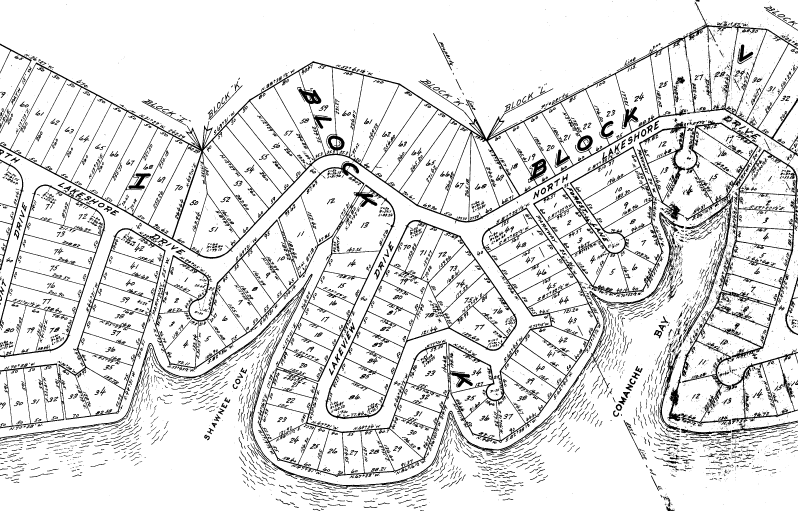 Lake Tishomingo Plat Map