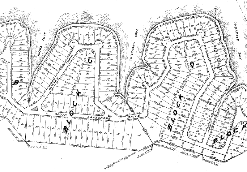 Lake Tishomingo Plat Map