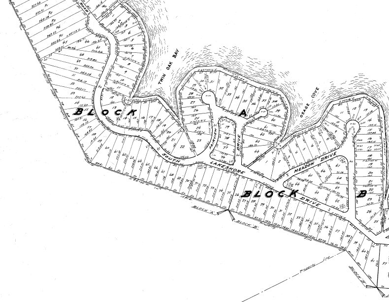 Lake Tishomingo Plat Map